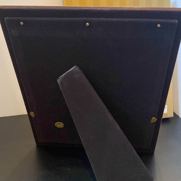 Solid brass mixed metal channel 8x10 photo picture frame w/ display stand NIB - Picture 5 of 6